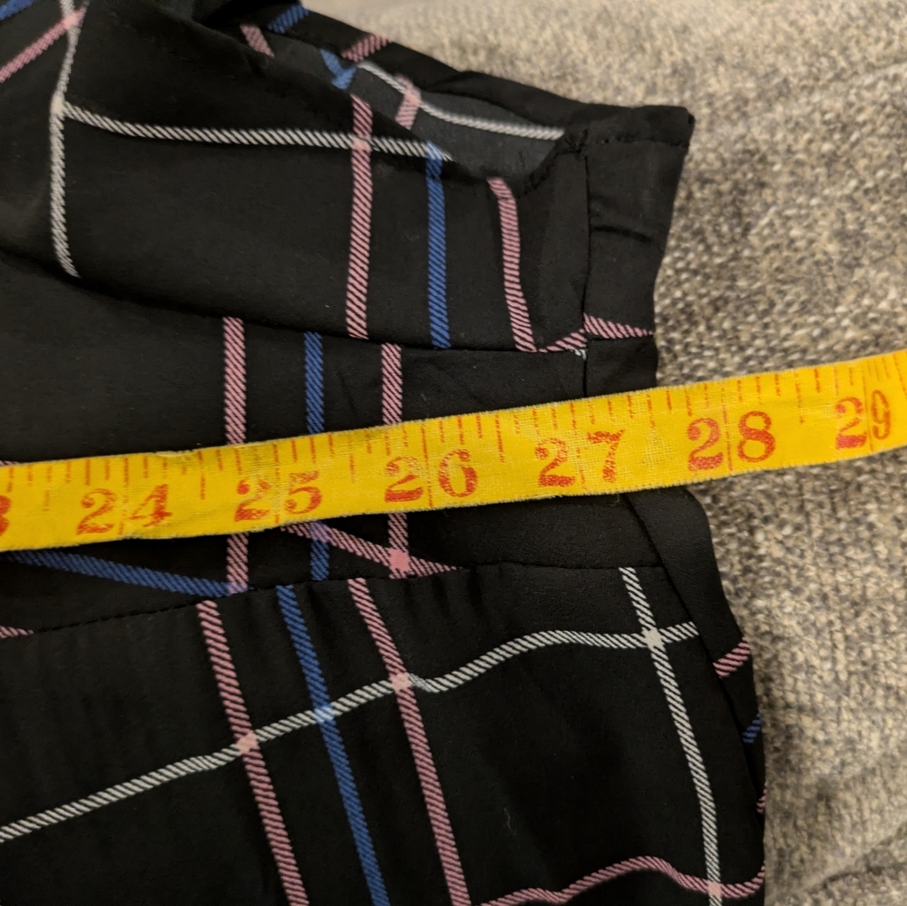 New with tags!Torrid Black and Pink Plaid Blouse - Picture 10 of 12